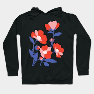 Warm Floral Pop Hoodie